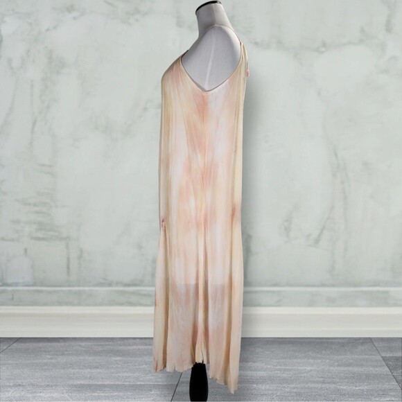 Young Fabulous and Broke Elie Trapeze Dress Size XS Viscose Chiffon Halter Midi - Picture 3 of 16